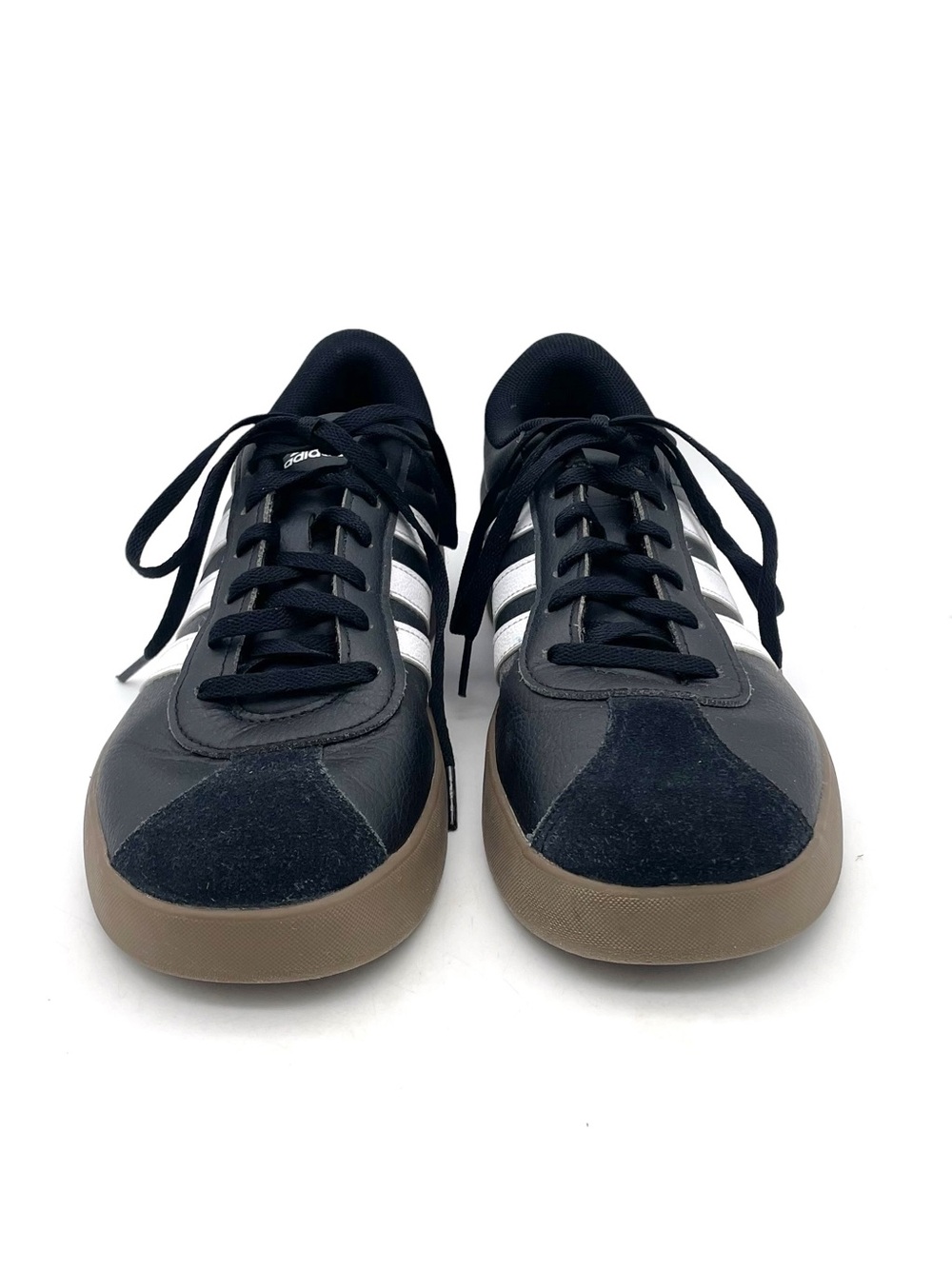 Adidas VL Court 3.0 Big Kids Youth Size 6 Black White Gum Sneakers Shoes - Picture 9 of 16